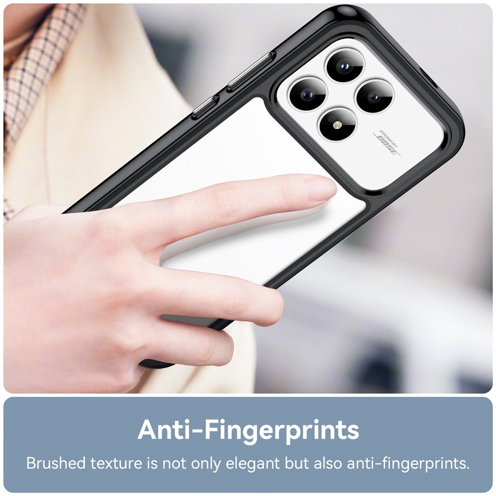 Gélový obal s pevným chrbtom na Xiaomi Poco F8 Pro 5G - čierny