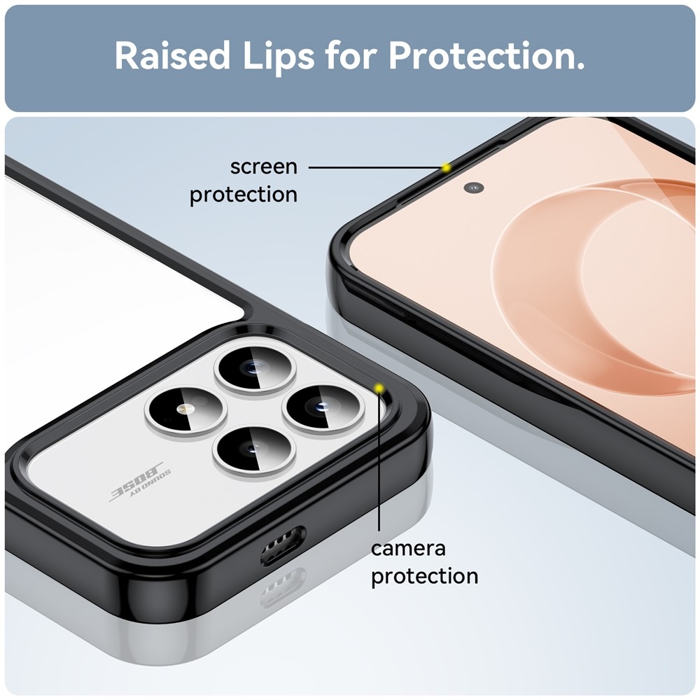 Gélový obal s pevným chrbtom na Xiaomi Poco F8 Pro 5G - čierny