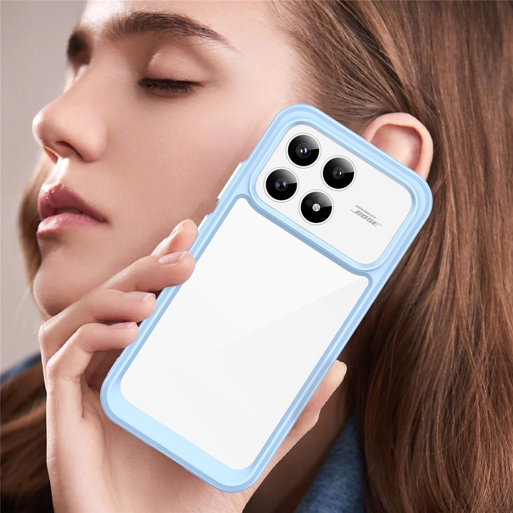 Gélový obal s pevným chrbtom na Xiaomi Poco F8 Pro 5G - modrý