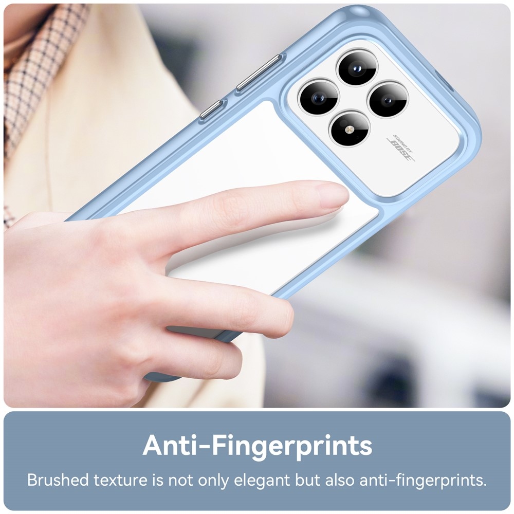 Gélový obal s pevným chrbtom na Xiaomi Poco F8 Pro 5G - modrý