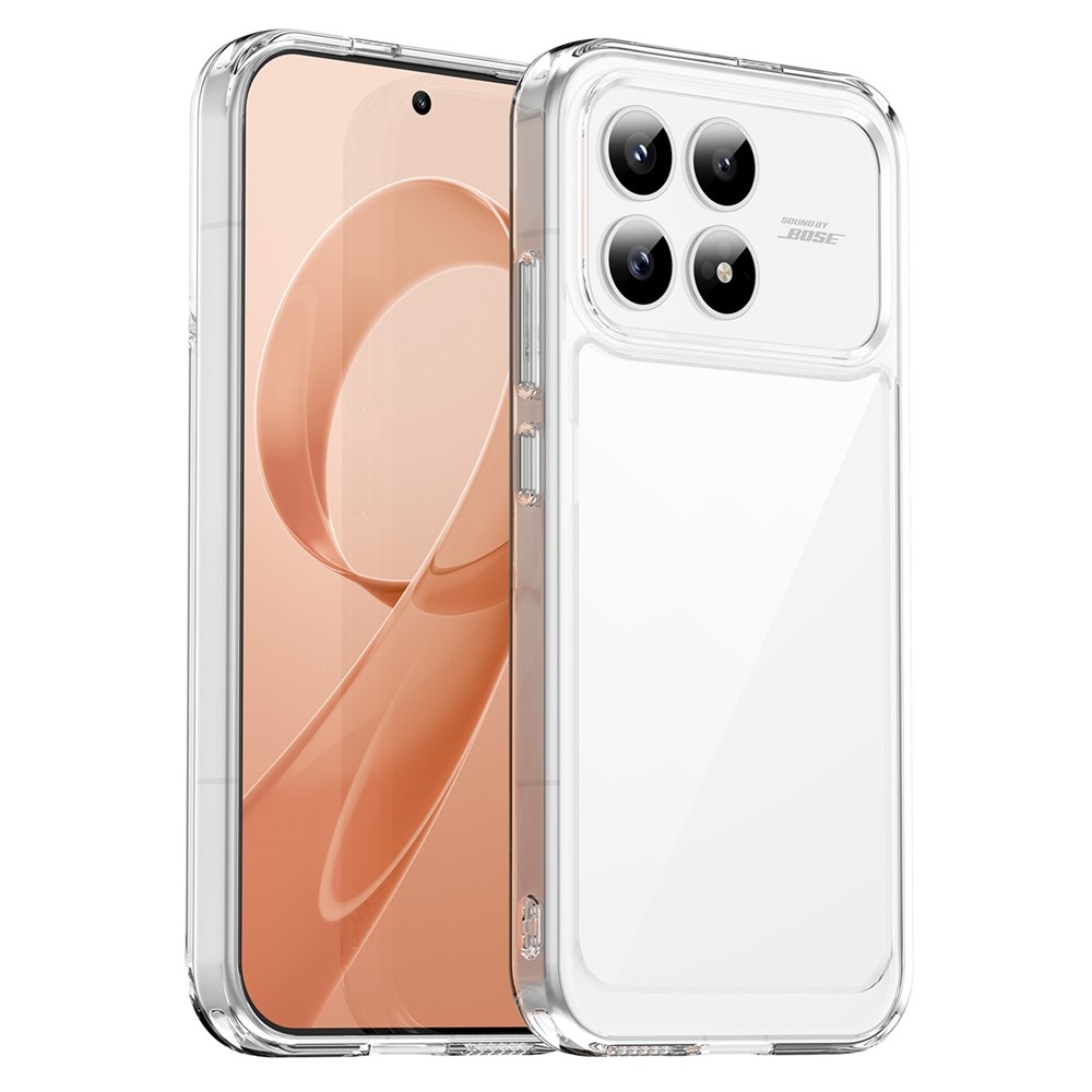 Gélový obal s pevným chrbtom na Xiaomi Poco F8 Pro 5G - priehľadný