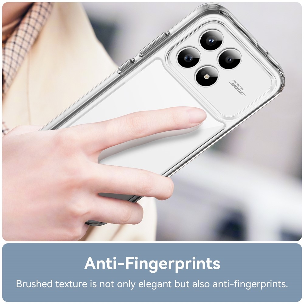 Gélový obal s pevným chrbtom na Xiaomi Poco F8 Pro 5G - priehľadný