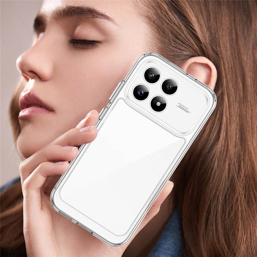 Gélový obal s pevným chrbtom na Xiaomi Poco F8 Pro 5G - priehľadný