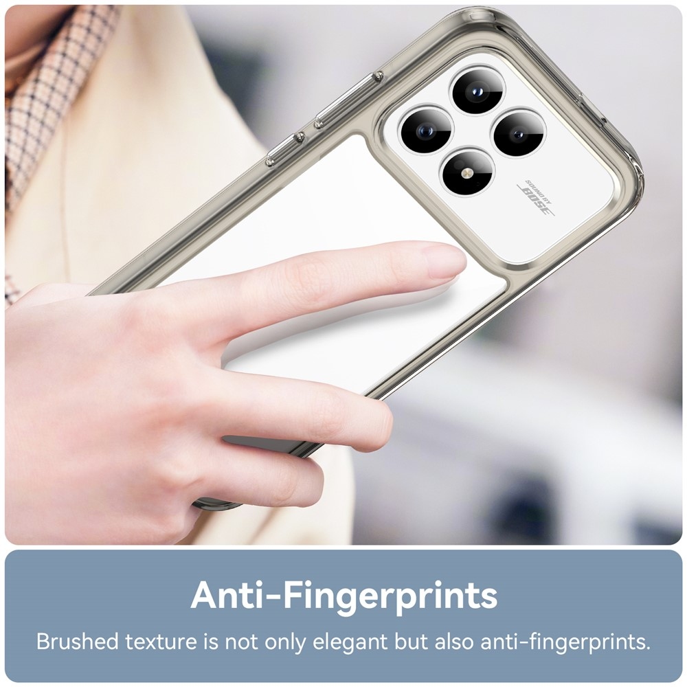 Gélový obal s pevným chrbtom na Xiaomi Poco F8 Pro 5G - šedý