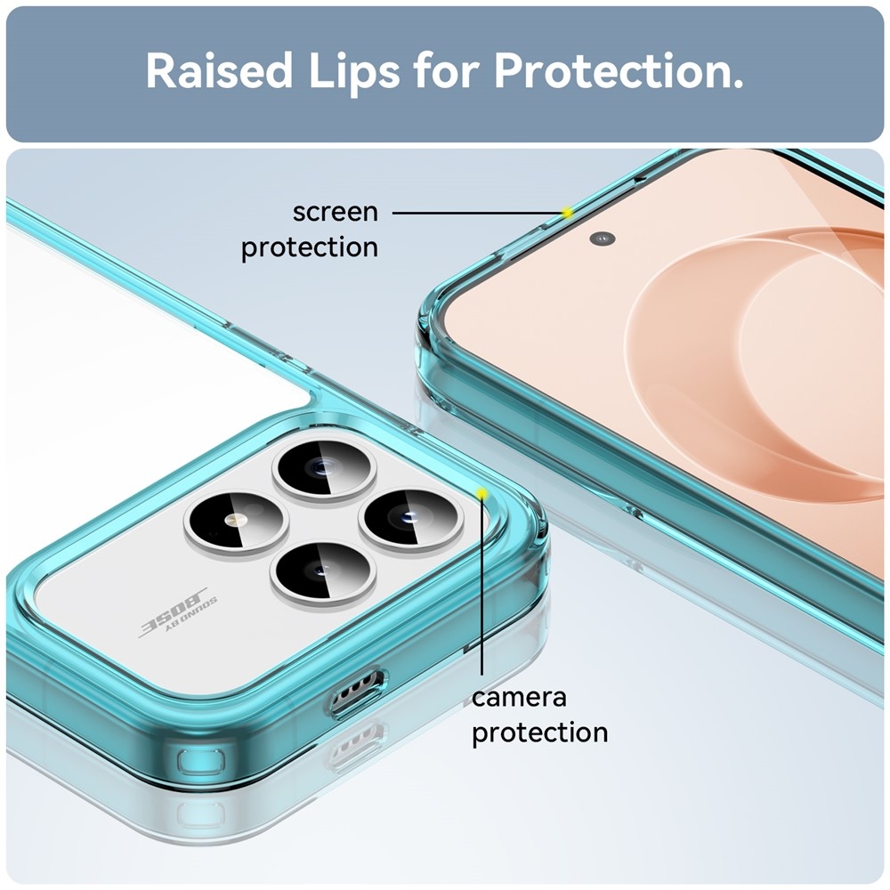 Gélový obal s pevným chrbtom na Xiaomi Poco F8 Pro 5G - svetlomodrý