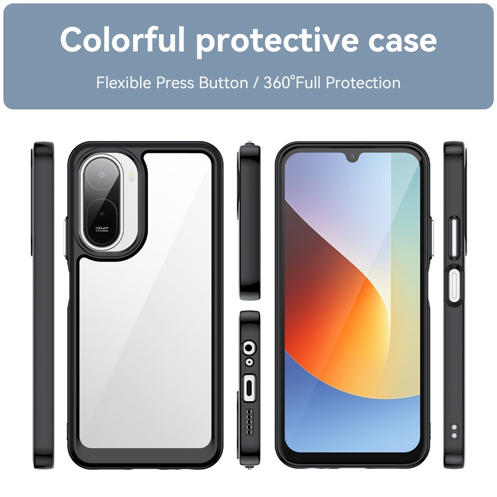 Gélový obal s pevným chrbtom na Xiaomi Redmi A7 Pro - čierny