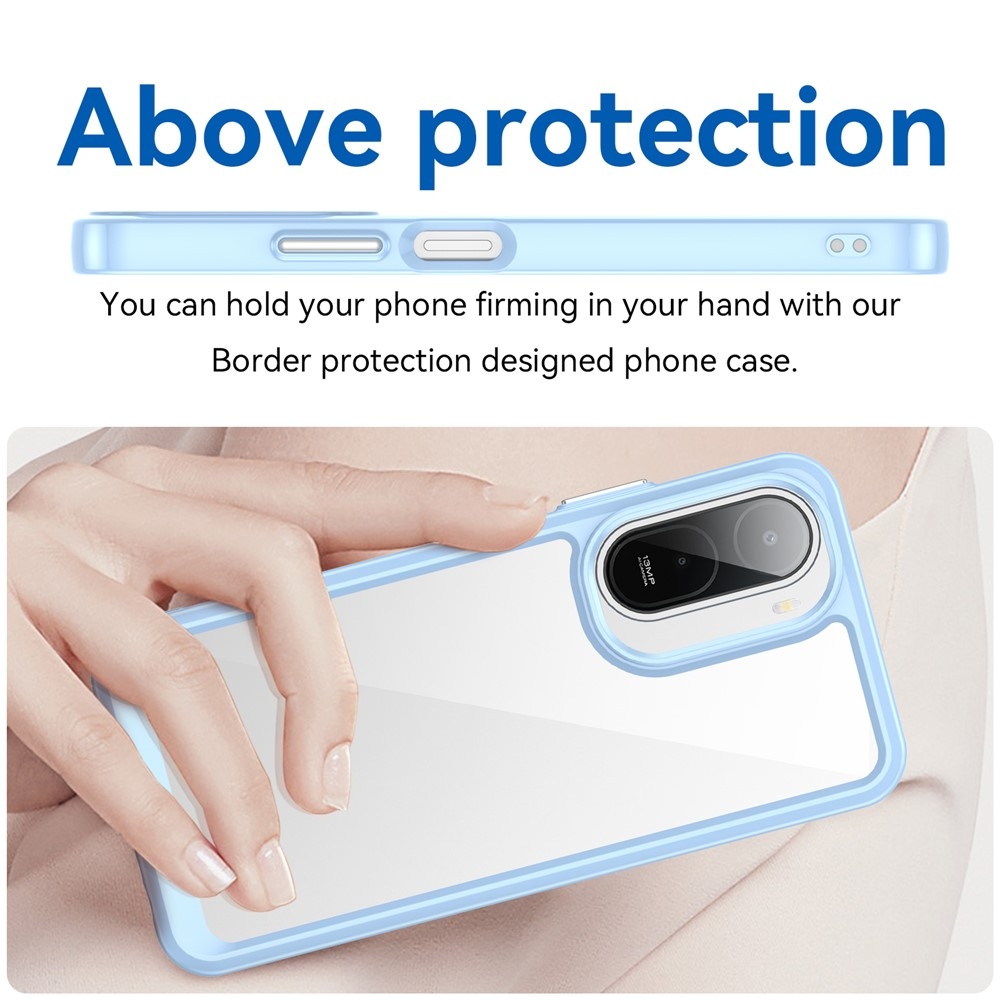 Gélový obal s pevným chrbtom na Xiaomi Redmi A7 Pro - modrý