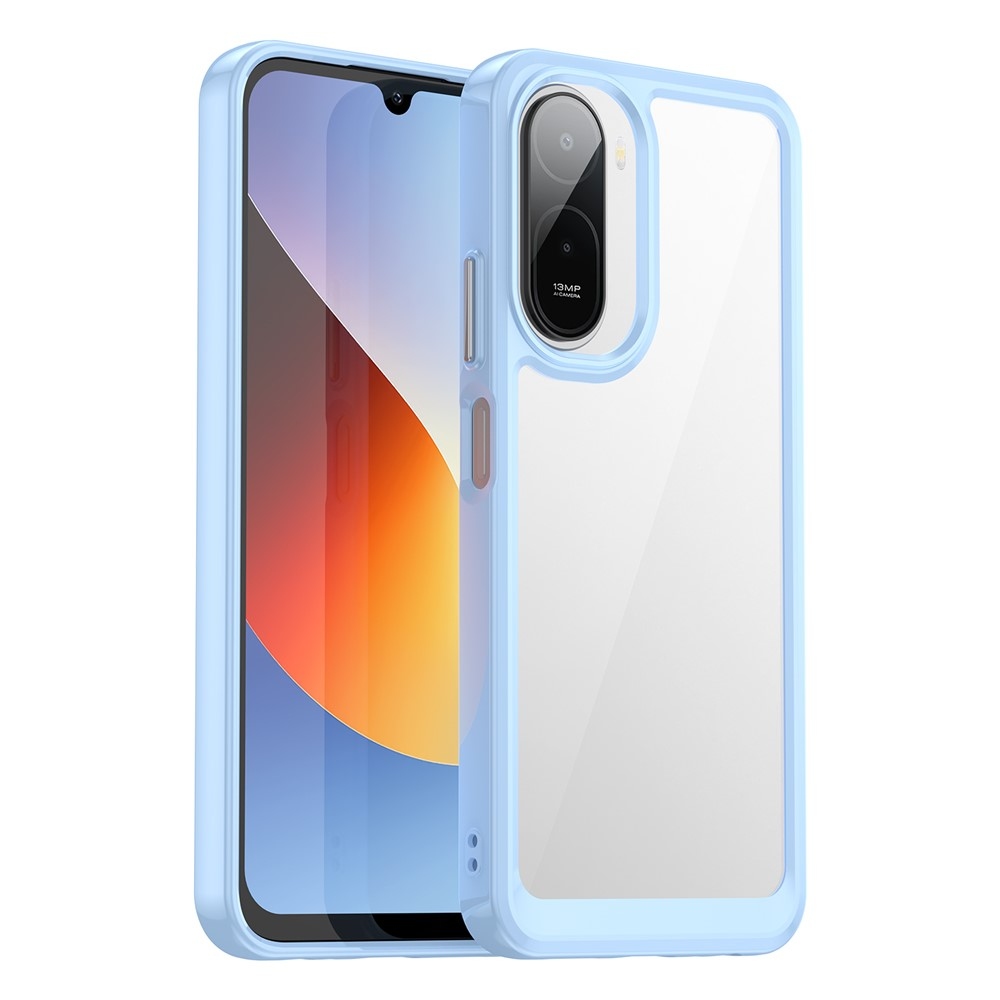 Gélový obal s pevným chrbtom na Xiaomi Redmi A7 Pro - modrý