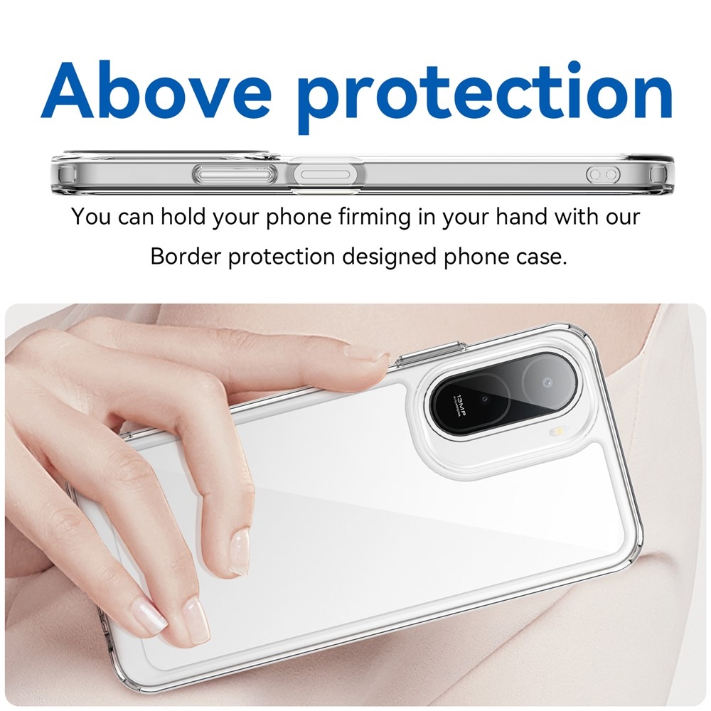 Gélový obal s pevným chrbtom na Xiaomi Redmi A7 Pro - priehľadný