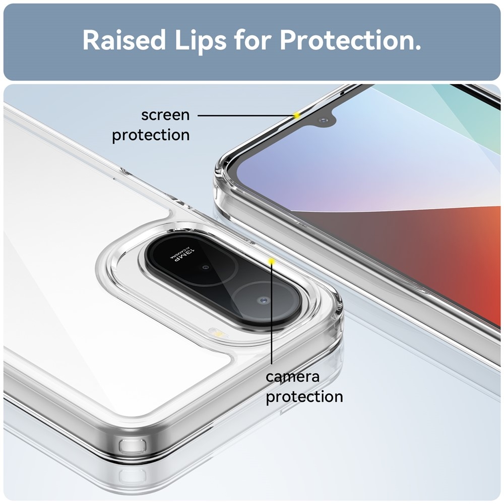 Gélový obal s pevným chrbtom na Xiaomi Redmi A7 Pro - priehľadný