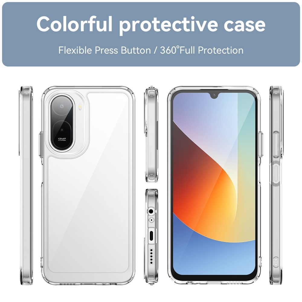 Gélový obal s pevným chrbtom na Xiaomi Redmi A7 Pro - priehľadný