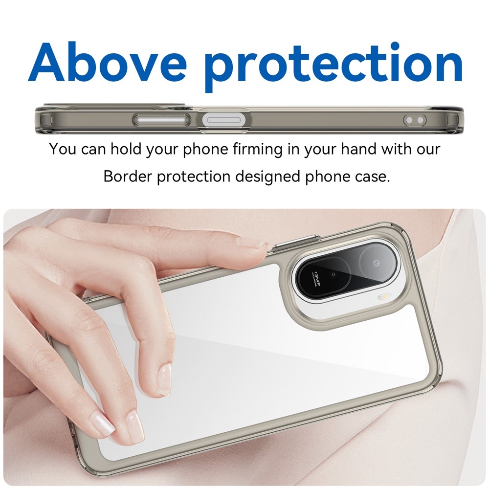 Gélový obal s pevným chrbtom na Xiaomi Redmi A7 Pro - šedý
