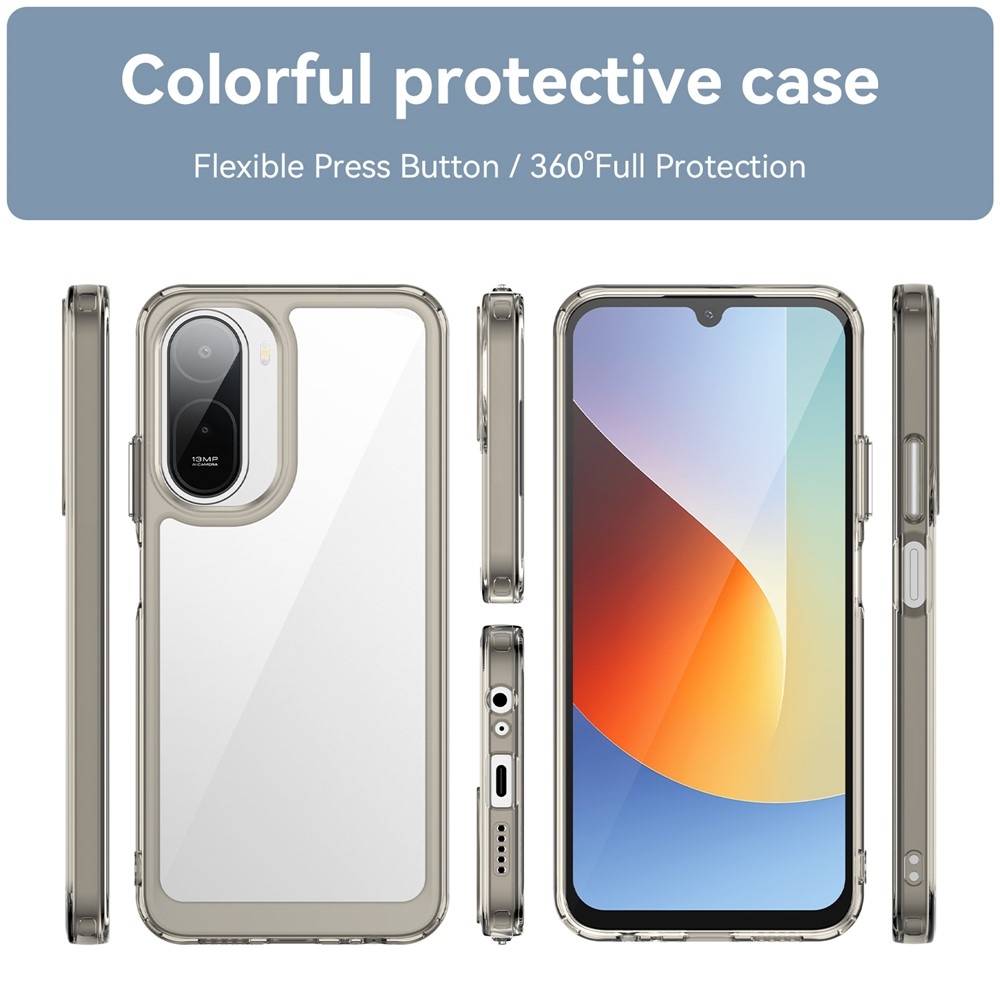 Gélový obal s pevným chrbtom na Xiaomi Redmi A7 Pro - šedý