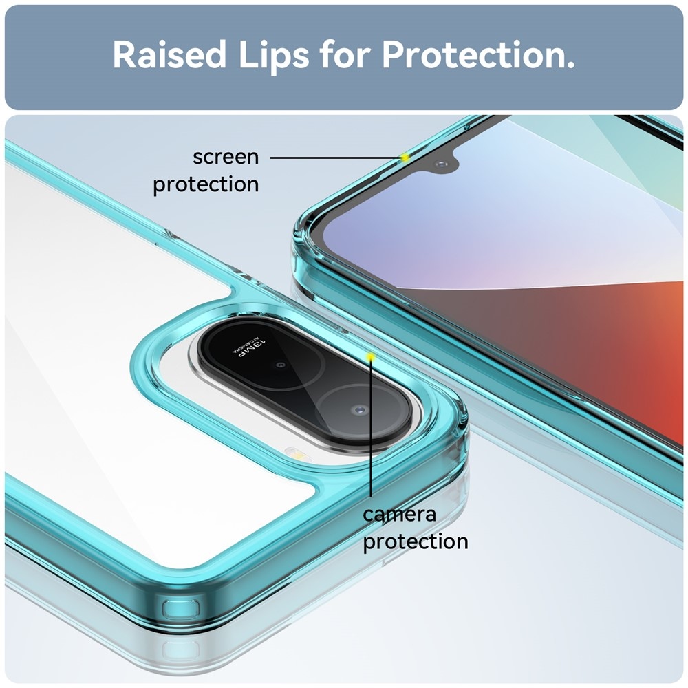 Gélový obal s pevným chrbtom na Xiaomi Redmi A7 Pro - svetlomodrý