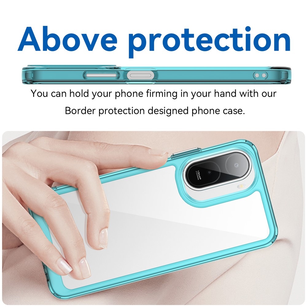 Gélový obal s pevným chrbtom na Xiaomi Redmi A7 Pro - svetlomodrý