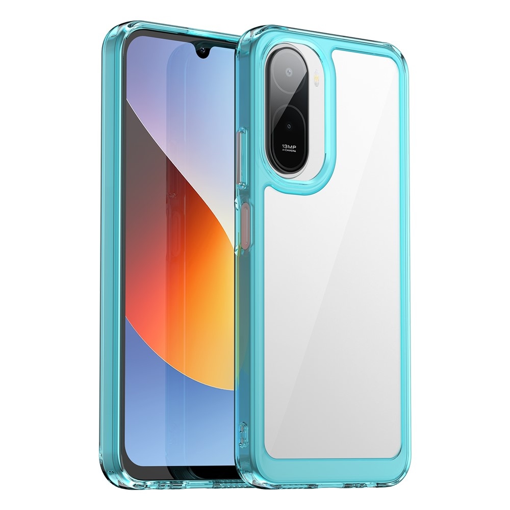 Gélový obal s pevným chrbtom na Xiaomi Redmi A7 Pro - svetlomodrý