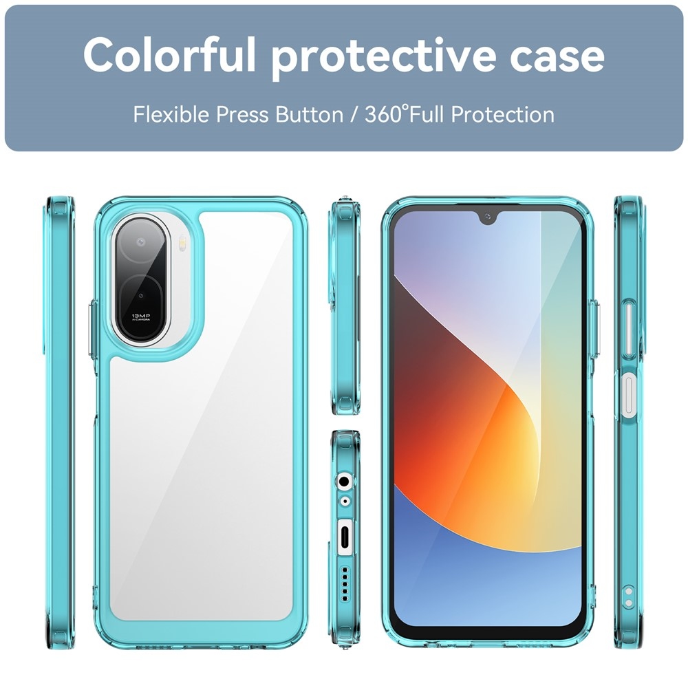 Gélový obal s pevným chrbtom na Xiaomi Redmi A7 Pro - svetlomodrý