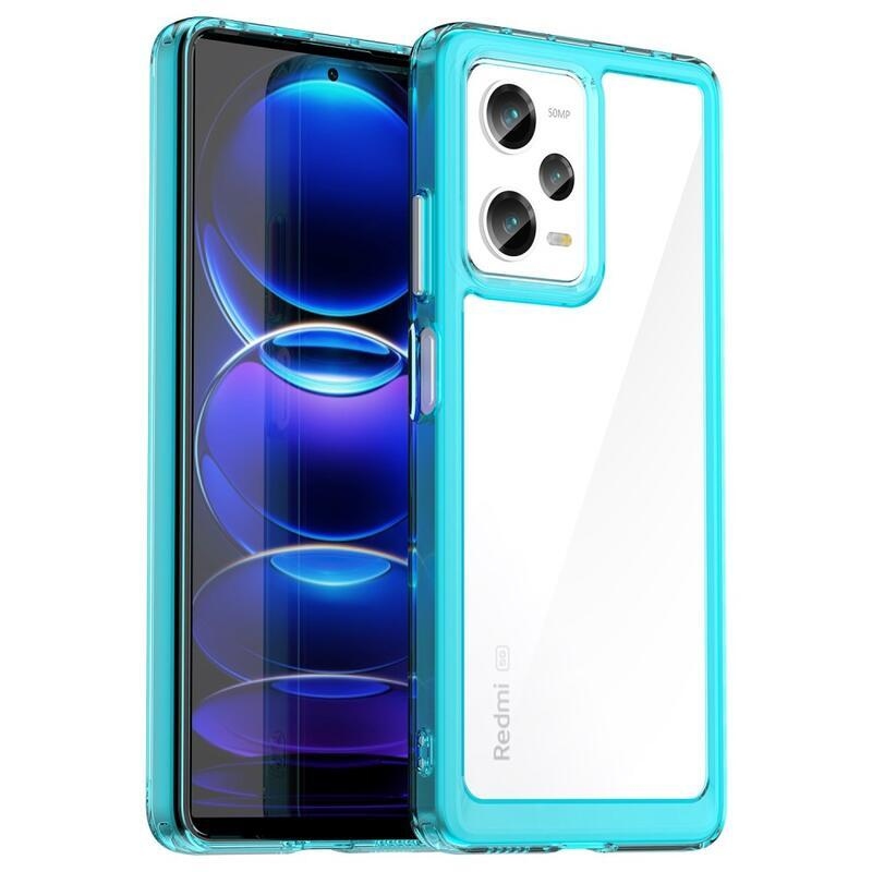 Gélový obal s pevným chrbtom na Xiaomi Redmi Note 12 Pro 5G/Poco X5 Pro 5G - svetlomodrý