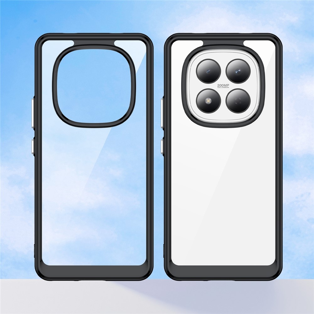 Gélový obal s pevným chrbtom na Xiaomi Redmi Note 15 Pro 4G - čierny