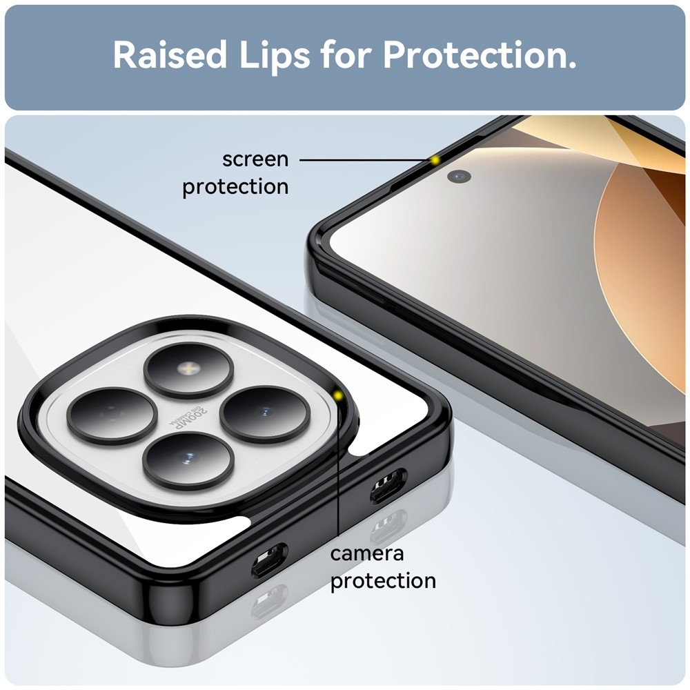 Gélový obal s pevným chrbtom na Xiaomi Redmi Note 15 Pro 4G - čierny