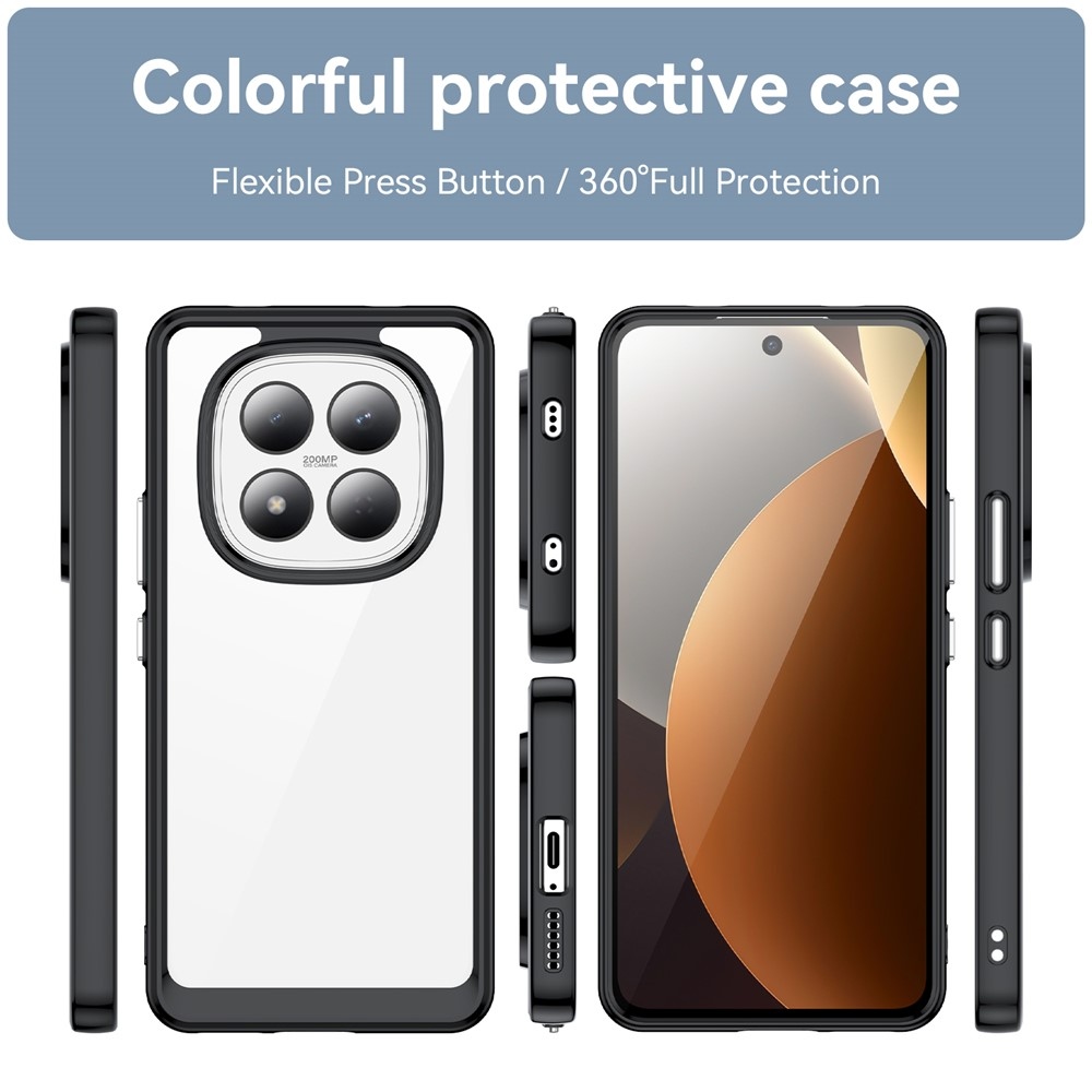 Gélový obal s pevným chrbtom na Xiaomi Redmi Note 15 Pro 4G - čierny