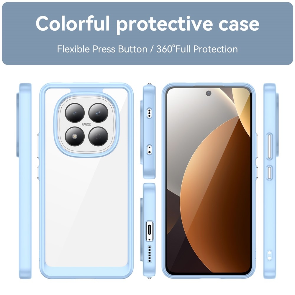 Gélový obal s pevným chrbtom na Xiaomi Redmi Note 15 Pro 4G - modrý