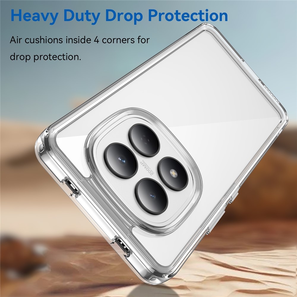 Gélový obal s pevným chrbtom na Xiaomi Redmi Note 15 Pro 4G - priehľadný