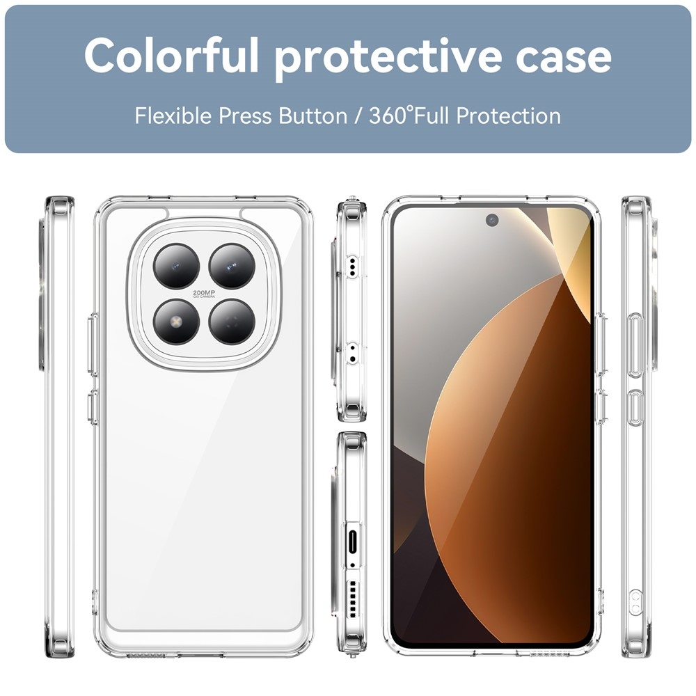 Gélový obal s pevným chrbtom na Xiaomi Redmi Note 15 Pro 4G - priehľadný