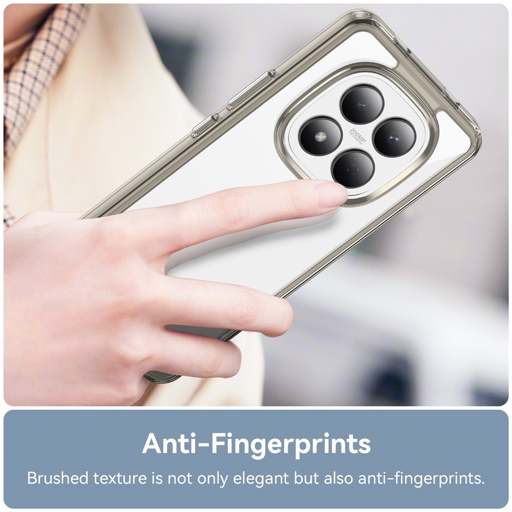 Gélový obal s pevným chrbtom na Xiaomi Redmi Note 15 Pro 4G - šedý