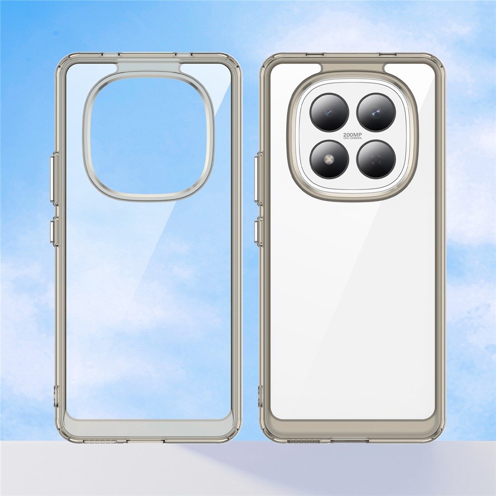 Gélový obal s pevným chrbtom na Xiaomi Redmi Note 15 Pro 4G - šedý