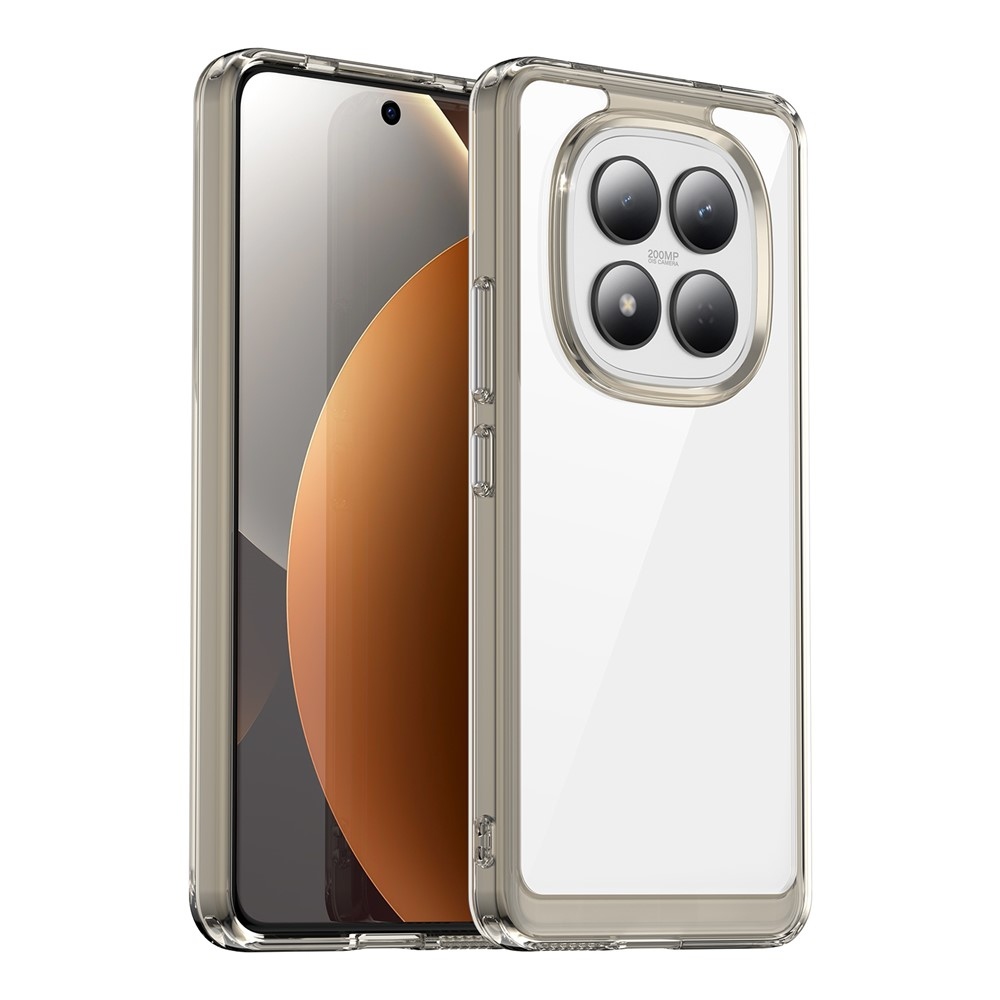 Gélový obal s pevným chrbtom na Xiaomi Redmi Note 15 Pro 4G - šedý