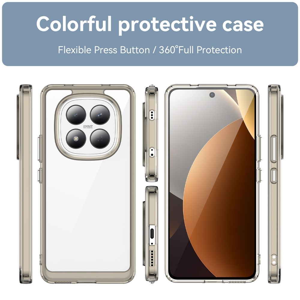 Gélový obal s pevným chrbtom na Xiaomi Redmi Note 15 Pro 4G - šedý