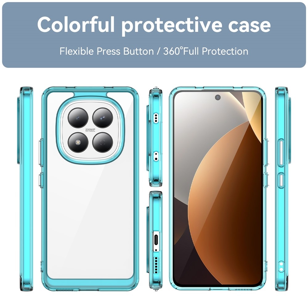 Gélový obal s pevným chrbtom na Xiaomi Redmi Note 15 Pro 4G - svetlomodrý