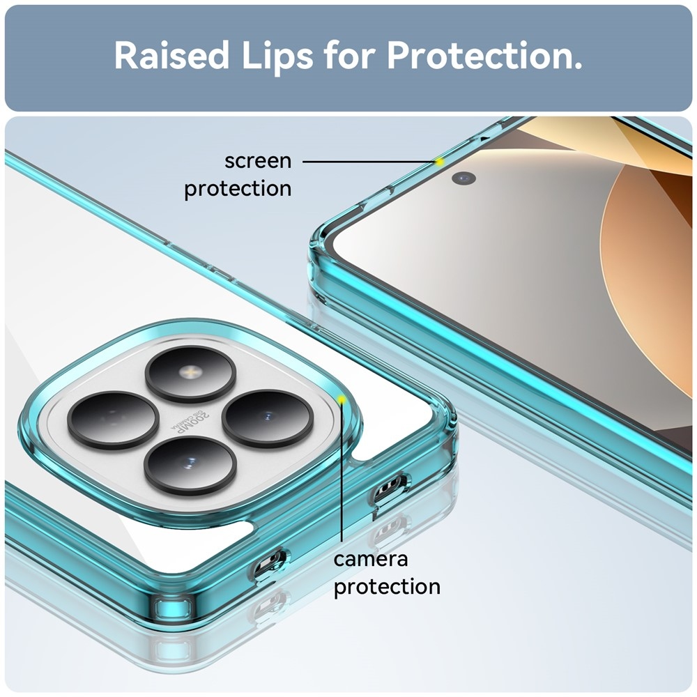 Gélový obal s pevným chrbtom na Xiaomi Redmi Note 15 Pro 4G - svetlomodrý