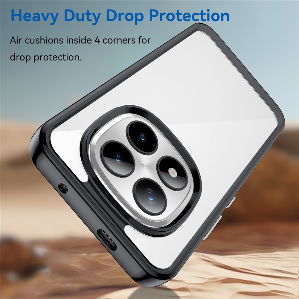 Gélový obal s pevným chrbtom na Xiaomi Redmi Note 15 Pro+ 5G - čierny