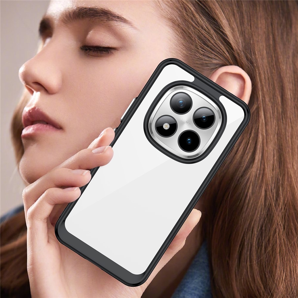 Gélový obal s pevným chrbtom na Xiaomi Redmi Note 15 Pro+ 5G - čierny