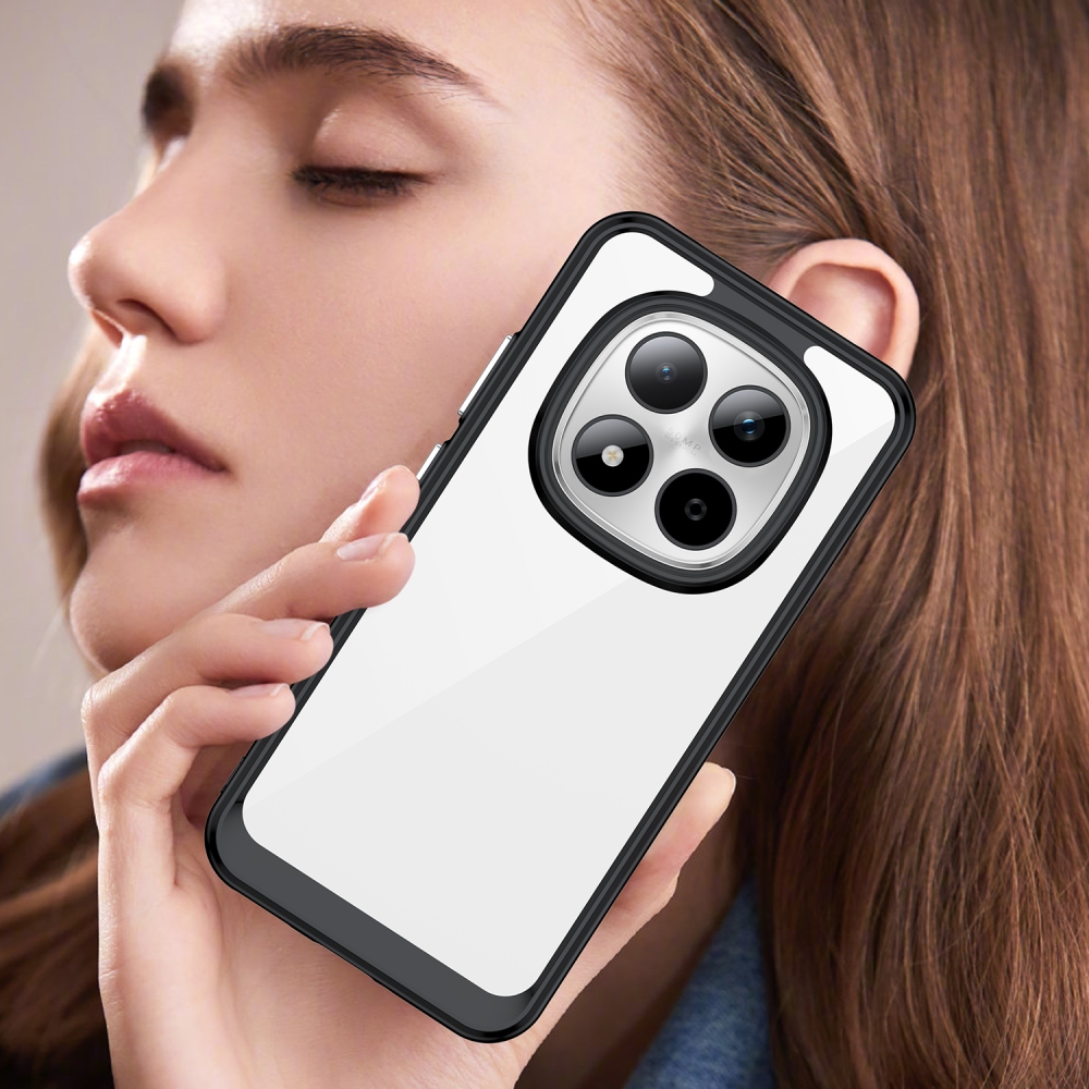 Gélový obal s pevným chrbtom na Xiaomi Redmi Note 15 Pro 5G - čierny