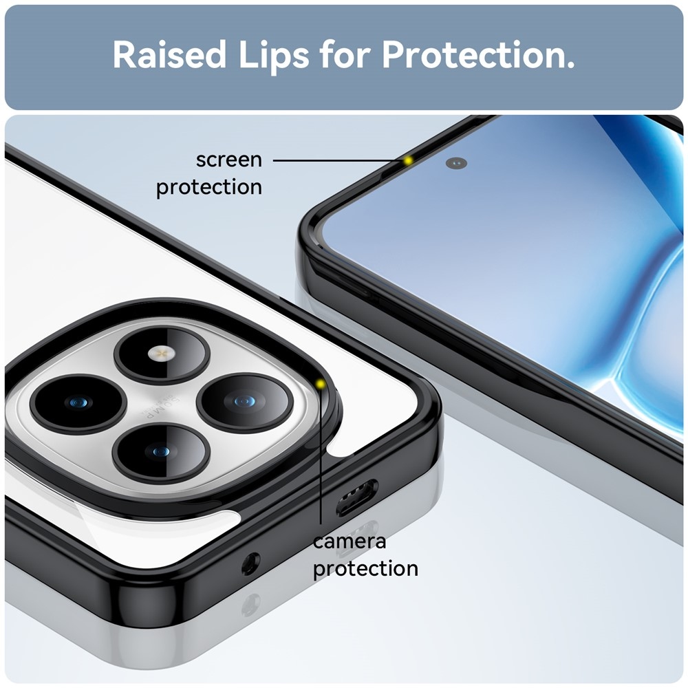 Gélový obal s pevným chrbtom na Xiaomi Redmi Note 15 Pro+ 5G - čierny