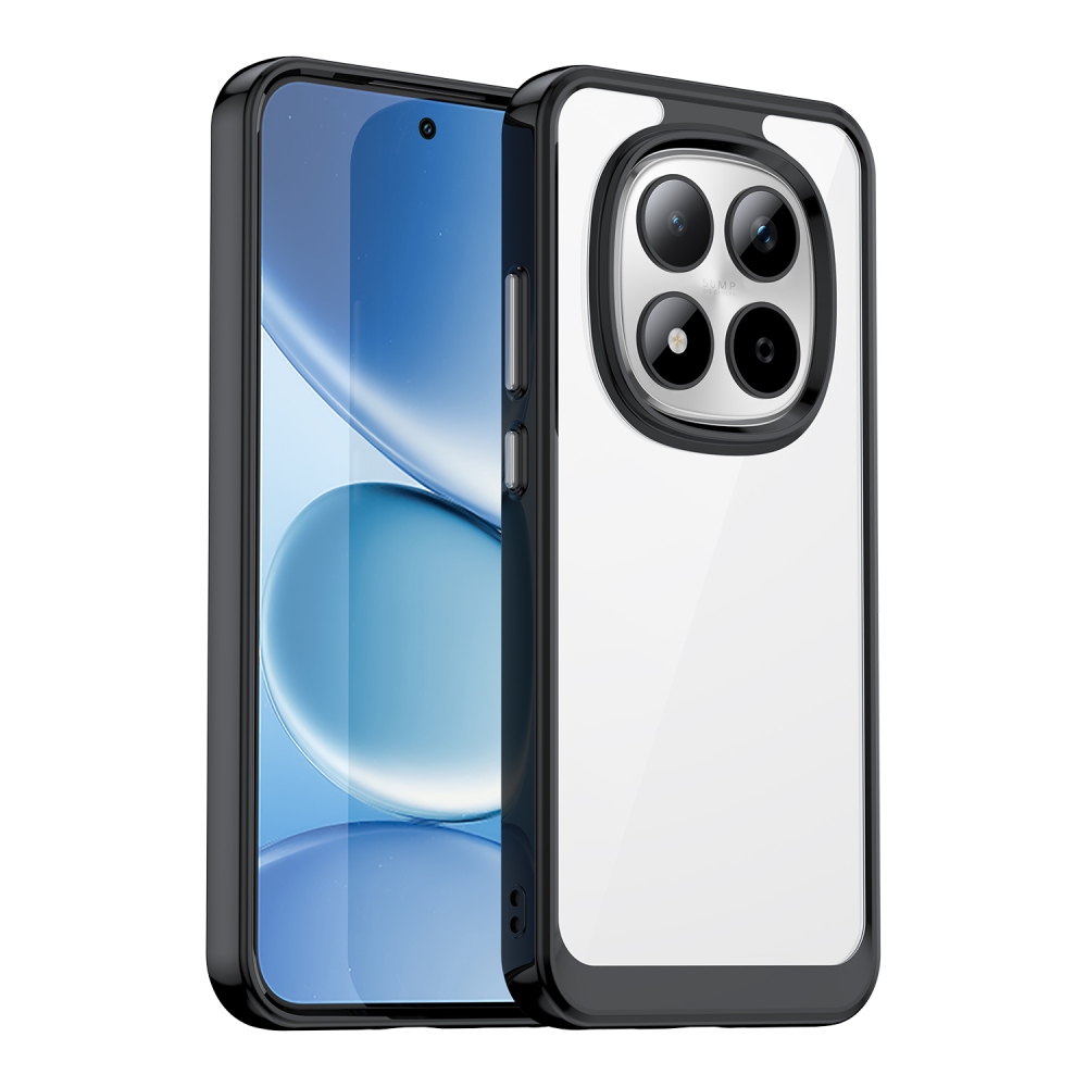 Gélový obal s pevným chrbtom na Xiaomi Redmi Note 15 Pro 5G - čierny