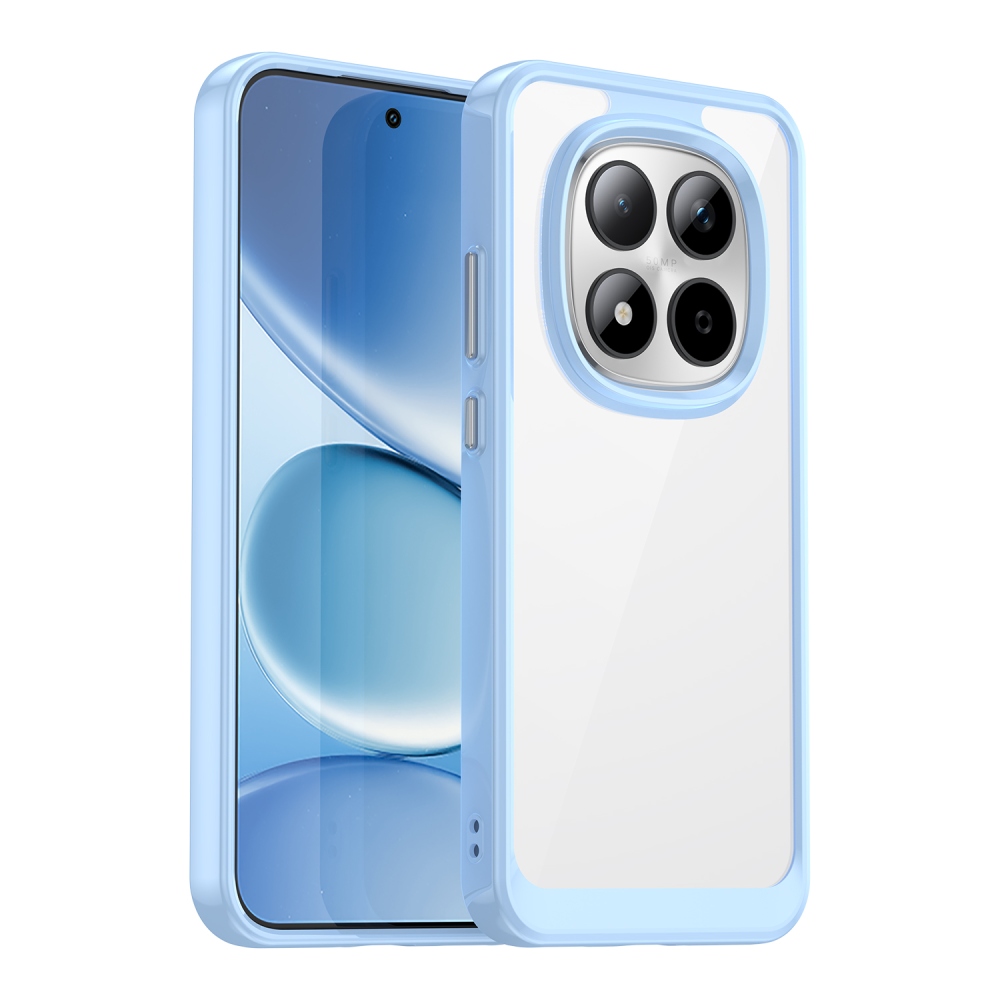 Gélový obal s pevným chrbtom na Xiaomi Redmi Note 15 Pro 5G - modrý