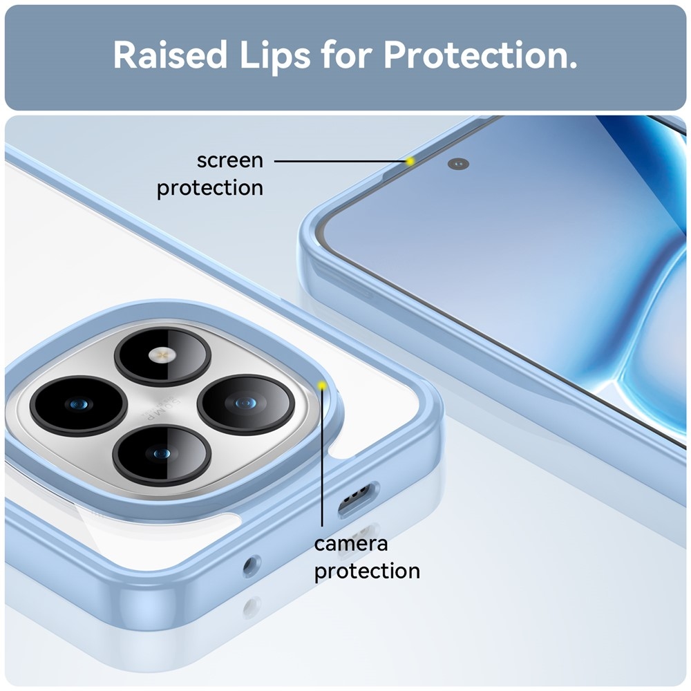 Gélový obal s pevným chrbtom na Xiaomi Redmi Note 15 Pro+ 5G - modrý