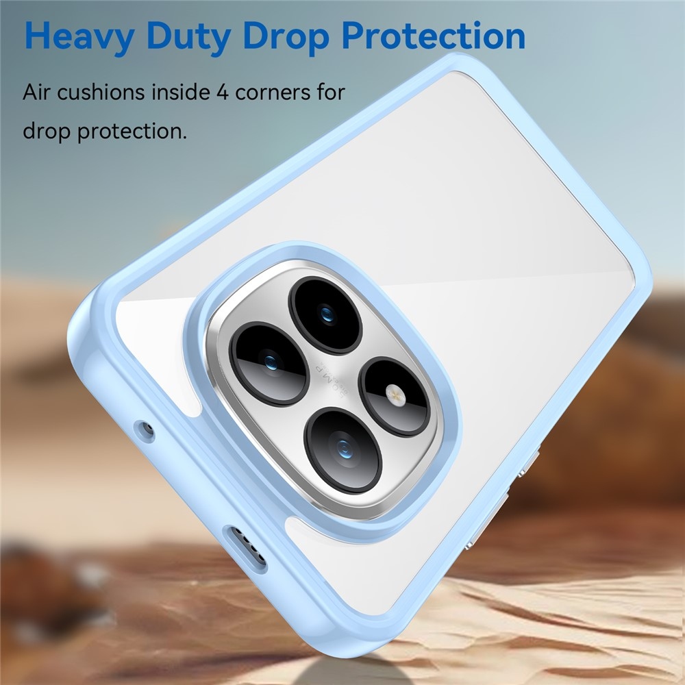 Gélový obal s pevným chrbtom na Xiaomi Redmi Note 15 Pro+ 5G - modrý