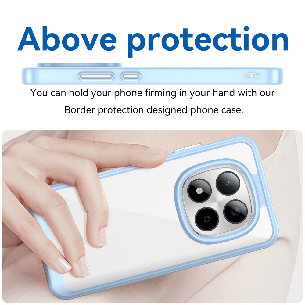 Gélový obal s pevným chrbtom na Xiaomi Redmi Note 15 Pro 5G - modrý