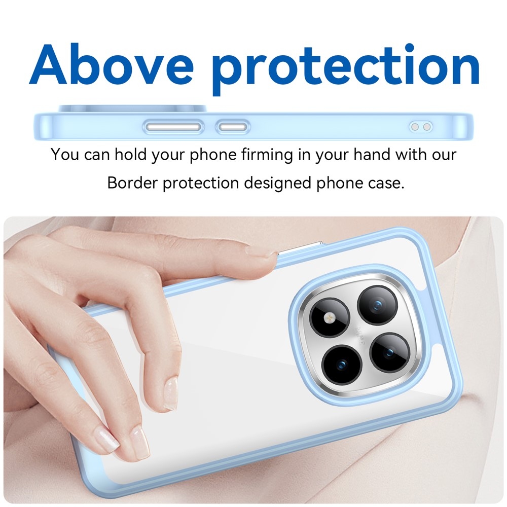 Gélový obal s pevným chrbtom na Xiaomi Redmi Note 15 Pro+ 5G - modrý