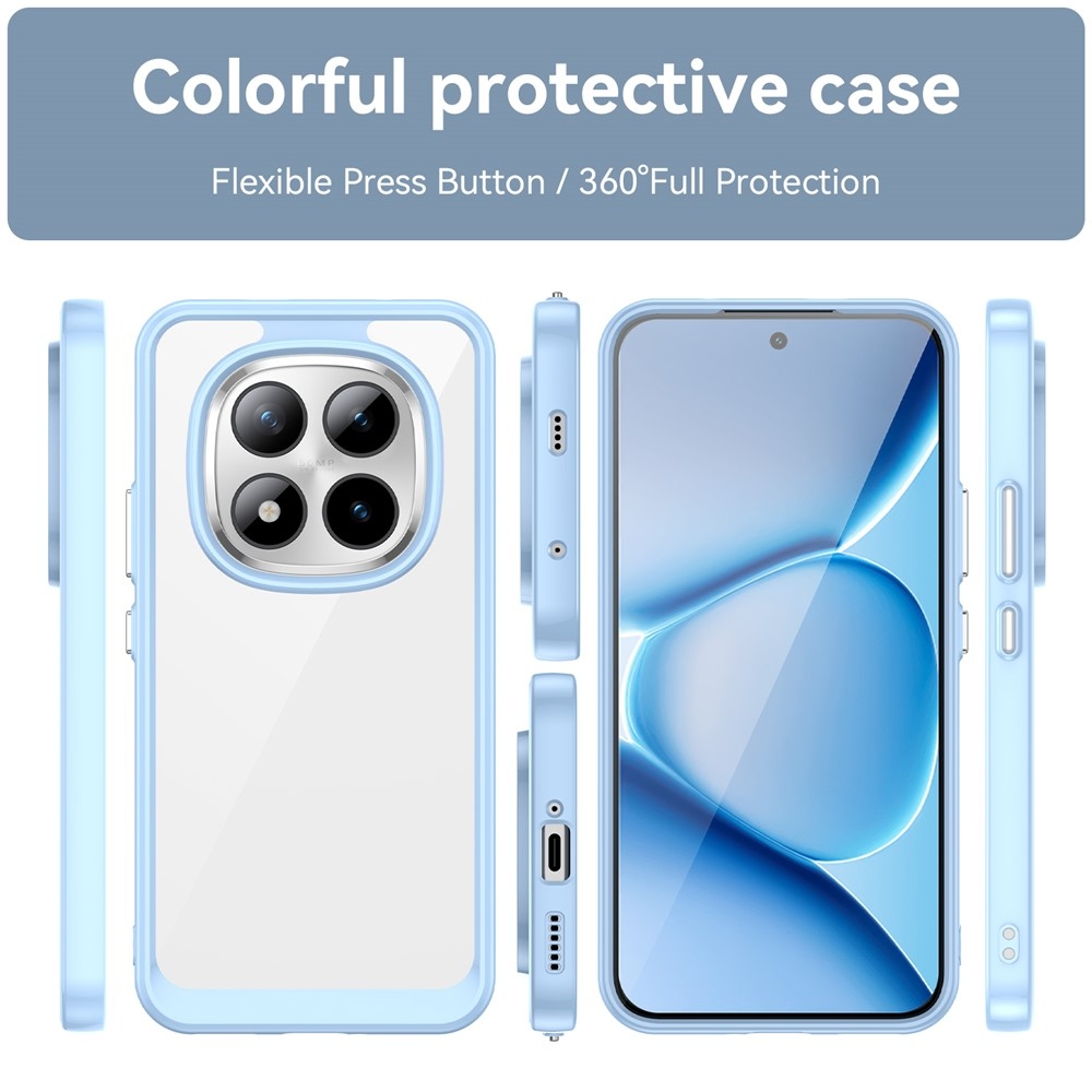 Gélový obal s pevným chrbtom na Xiaomi Redmi Note 15 Pro+ 5G - modrý