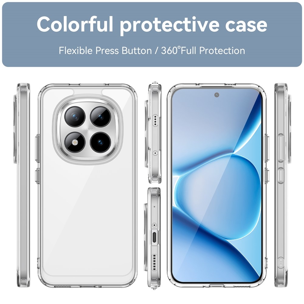 Gélový obal s pevným chrbtom na Xiaomi Redmi Note 15 Pro+ 5G - priehľadný