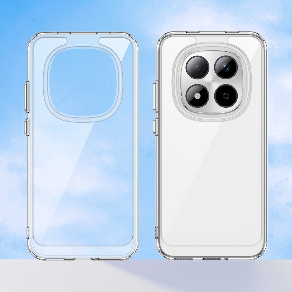 Gélový obal s pevným chrbtom na Xiaomi Redmi Note 15 Pro 5G - priehľadný