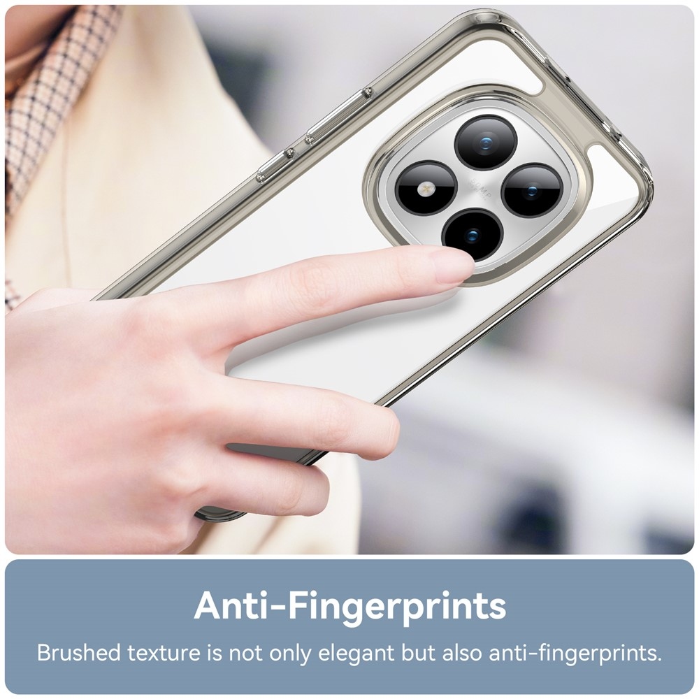 Gélový obal s pevným chrbtom na Xiaomi Redmi Note 15 Pro+ 5G - šedý