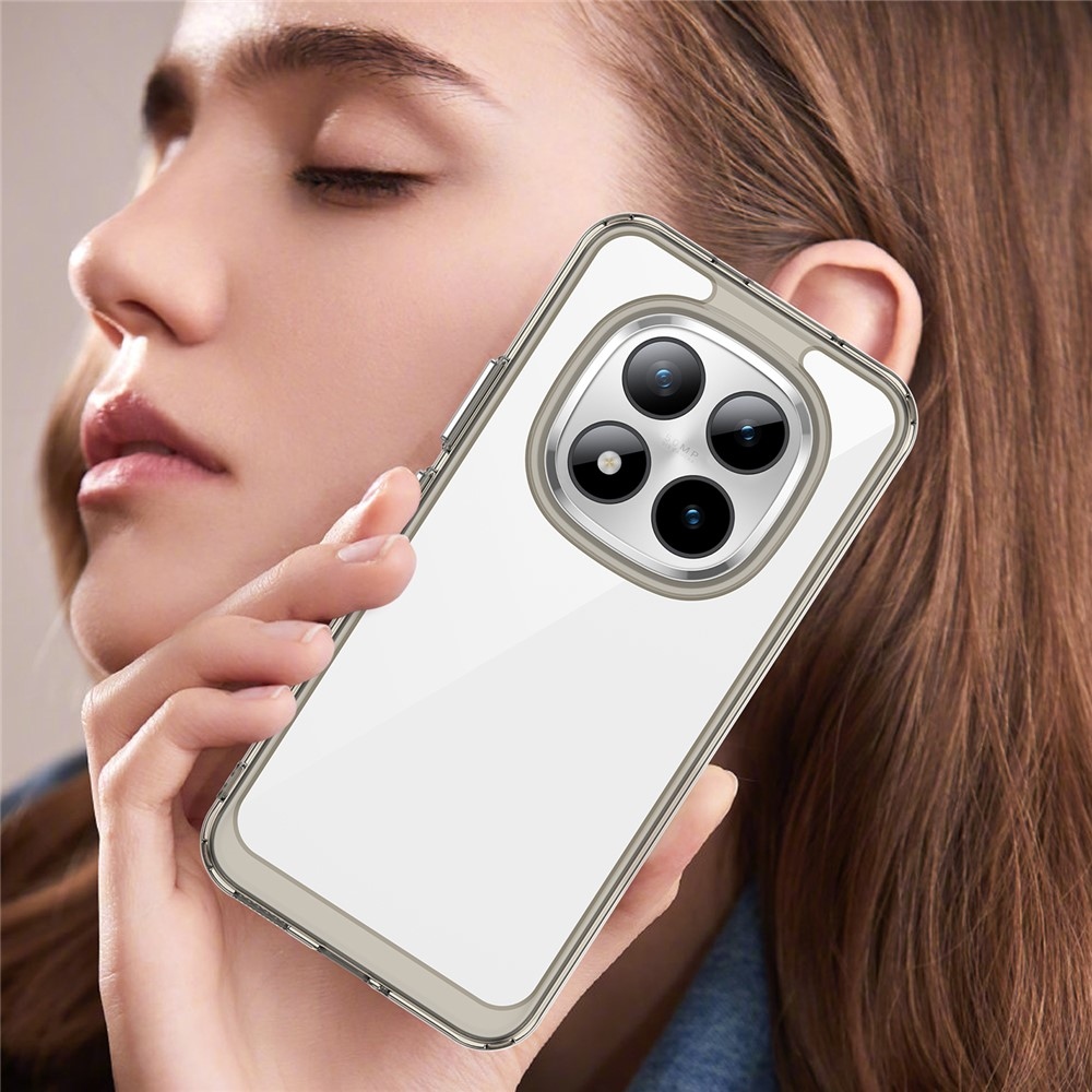 Gélový obal s pevným chrbtom na Xiaomi Redmi Note 15 Pro+ 5G - šedý