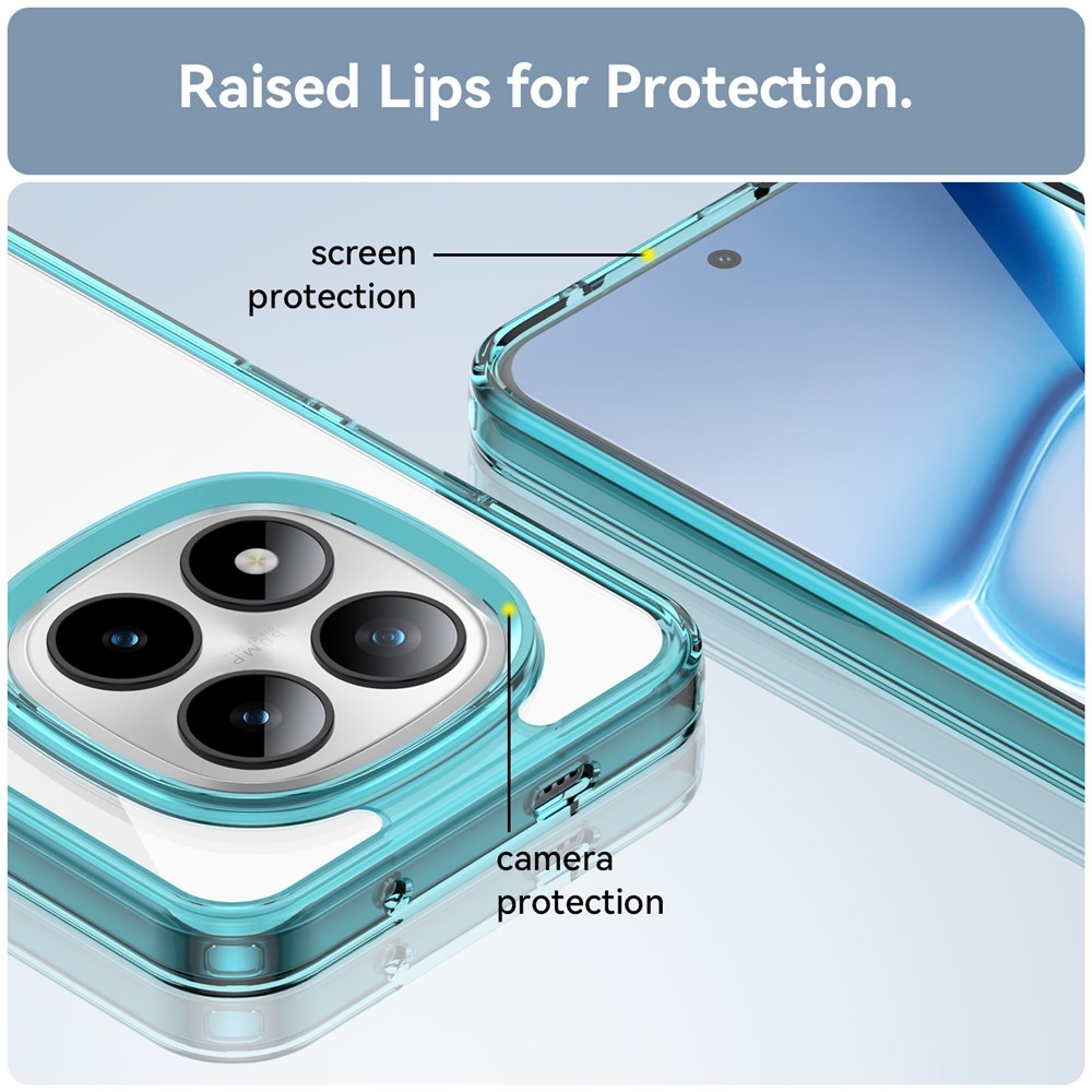 Gélový obal s pevným chrbtom na Xiaomi Redmi Note 15 Pro+ 5G - svetlomodrý